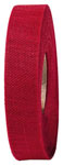 Stoffband Leinen, rot, 25 mm, BA1101