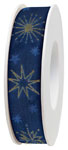 Geschenkband Winterluft blau, 25mm, 20m/Rolle, BA1105