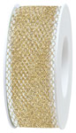 Lurexband Shiny Mesh, gold, 38 mm breit, 20 lfd.m, BA2088