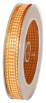 Stoffband 'Vichy' (Karo) orange, 8mm, 9648008, Farbe 40, BA5103