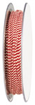 Kordel Lido, gedreht, rot/weiß, 1 mm, BA5300