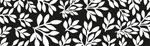 Banderole Blätter schwarz, 820 x 135 mm, BD9052
