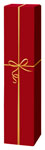 Faltschachtel Rot mit goldener Schleife, 1er, FS 1102
