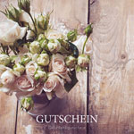 Geschenkgutschein Blume u.Holzdekor 12 x12 cm, m.Umschlag,GS10035