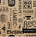 Gutschein 'Bier/Beer' 12 x12 cm, m.Umschlag,GS10375