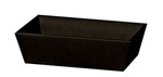 Präsentkorb 4-Eck Lino schwarz, mittel, 33 x 19 x11 cm, KO1252
