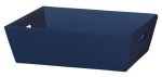 Präsentkorb 4-Eck dunkelblau, groß, 36 x 27 x 12 cm, KO1300
