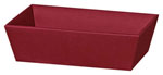Präsentkorb 4-Eck Lino,rot, groß, 37 x 28 x13 cm, KO1411