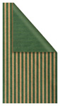 Geschenkpapier,Rollen.50cm,120m, natur m. grünenStreif, N11200-50