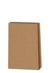 Blockbodenbeutel Kraftpapier natur, uni, groß, PB 51601
