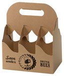 6er Tragekarton Kraftpapier 'Save Water/Drink Beer' TK6500