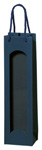 1er Papiertüte offene Welle blau, mit Klarsichtfenster,TU1603