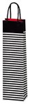 1er Papiertüte Streifen schwarz/weiß, Mattglanz, TU1712