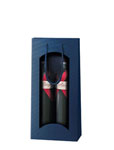 2er Papiertüte Prestige Topazblau mit Folienfenster TU25301