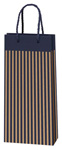 2er Kraftpapiertüte Streifen blau/natur TU 2620