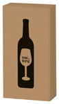 2er WK Kraftpapier natur "Time for Wine", WK32535
