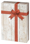 Geschenkkarton Vintage, aufgedruckte Holzoptik, 3er, WK 33440