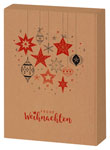 Geschenkkarton "Weihnachtsfest", Kraftpapier, natur, 3er, WK 33464