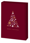 Geschenkkarton Christmas Tree, aufgedrucktes Weihnachtsmotiv, 3er, WK 33465
