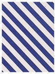 Flaschenseiden diagonale blaue Streifen (weiß/blau) - ZU1018